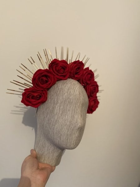 GÜLLÜ TASARIM KINA TACI