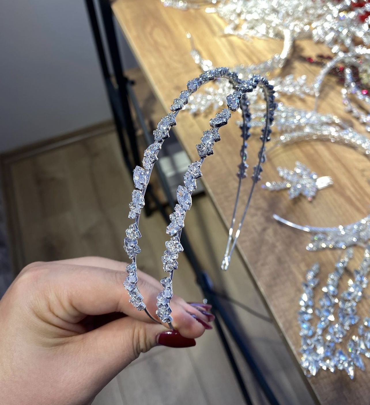 ZİRKON TAŞLI İKİ SIRA TAÇ