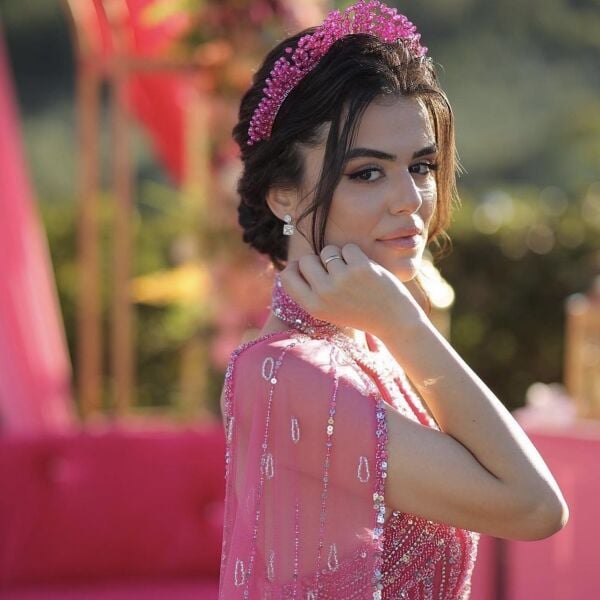 FUŞYA KRİSTALLİ KINA TACI