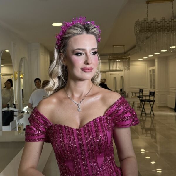 FUŞYA KRİSTALLİ KINA TACI