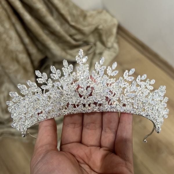 LİSA BÜYÜK BOY ZİRKON GELİN TACI