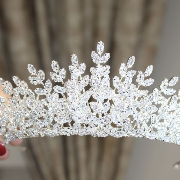 LİSA BÜYÜK BOY ZİRKON GELİN TACI