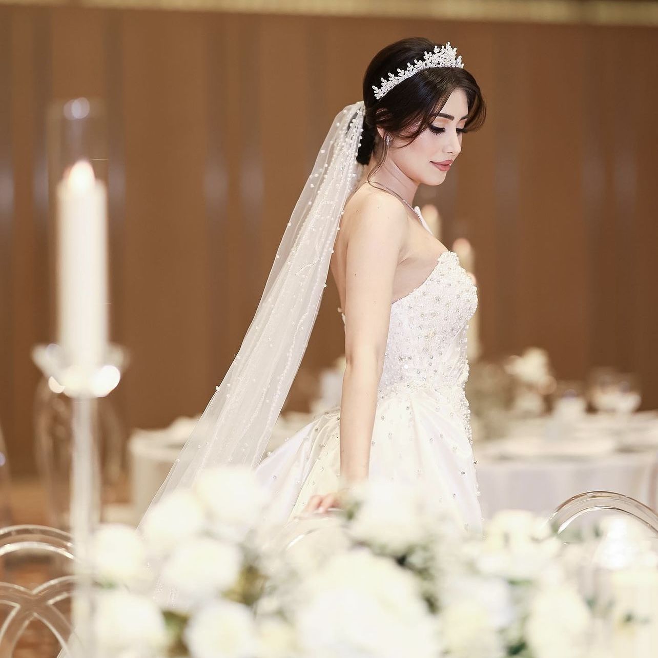 LONA ZİRKON GELİN TACI