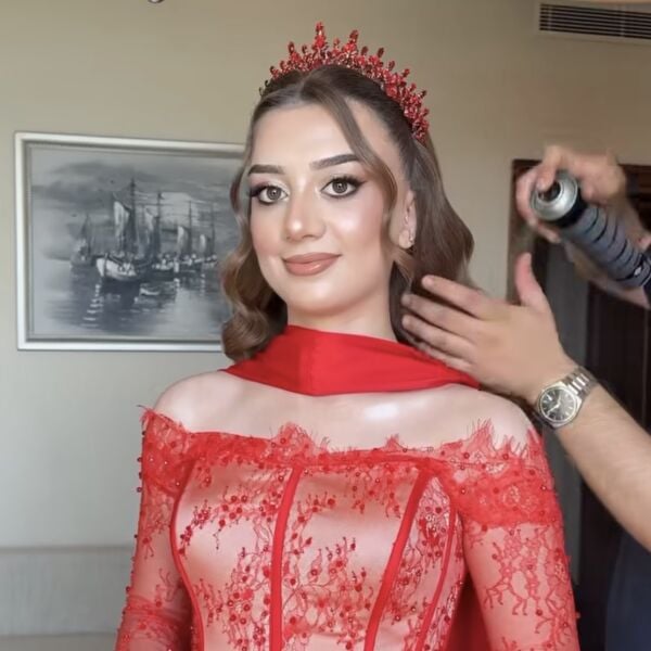 KIRMIZI MİA GELİN TACI