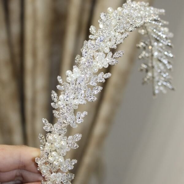 PERA ZİRKON GELİN AKSESUARI