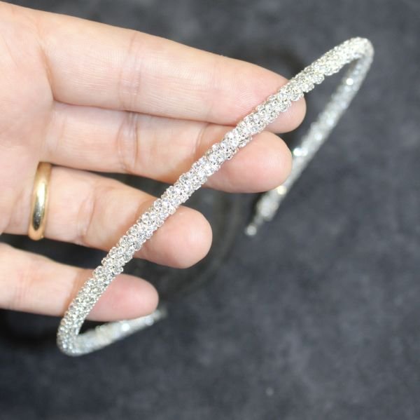 GÜMÜŞ SARMAL TEK SIRA TAÇ