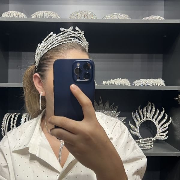 DESİGN ZİRKON GELİN TACI