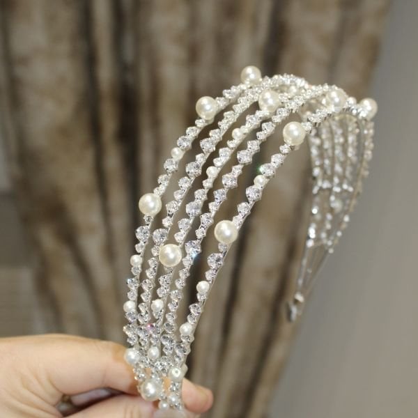 ZİRKON İNCİLİ SAÇ AKSESUARI c-0148