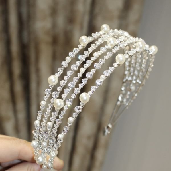 ZİRKON İNCİLİ SAÇ AKSESUARI c-0148