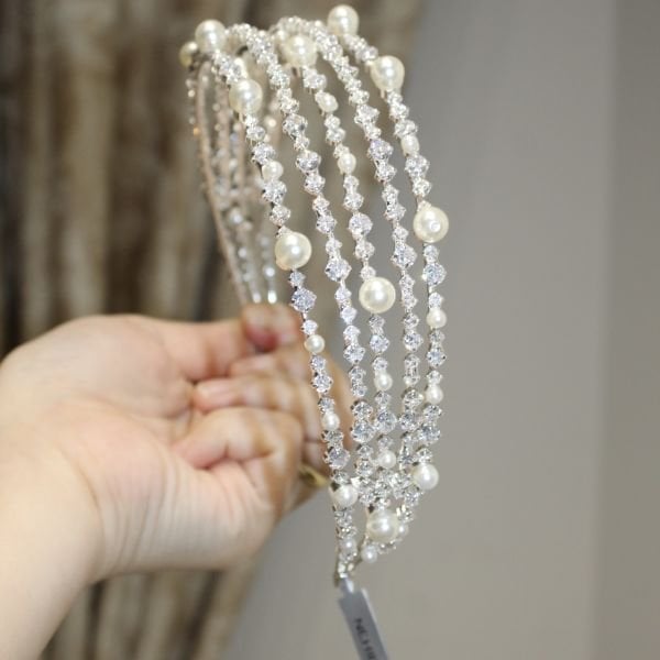 ZİRKON İNCİLİ SAÇ AKSESUARI c-0148