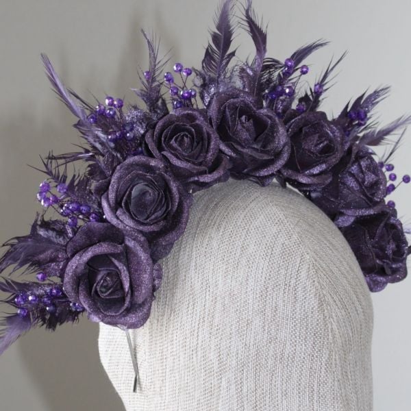 MOR GÜLLÜ TASARIM TAÇ