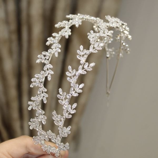 T-3321 ZİRKON ÇİFT SIRA SAÇ AKSESUARI