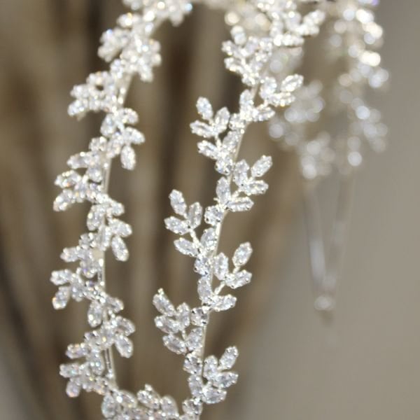 T-3321 ZİRKON ÇİFT SIRA SAÇ AKSESUARI