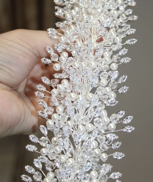 T-3518 ZİRKON İNCİLİ SAÇ AKSESUARI