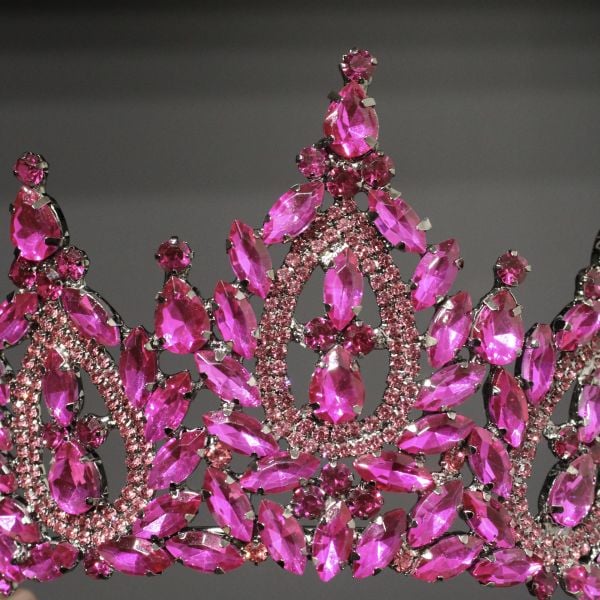 N-1062 FUŞYA PEMBE GELİN TACI