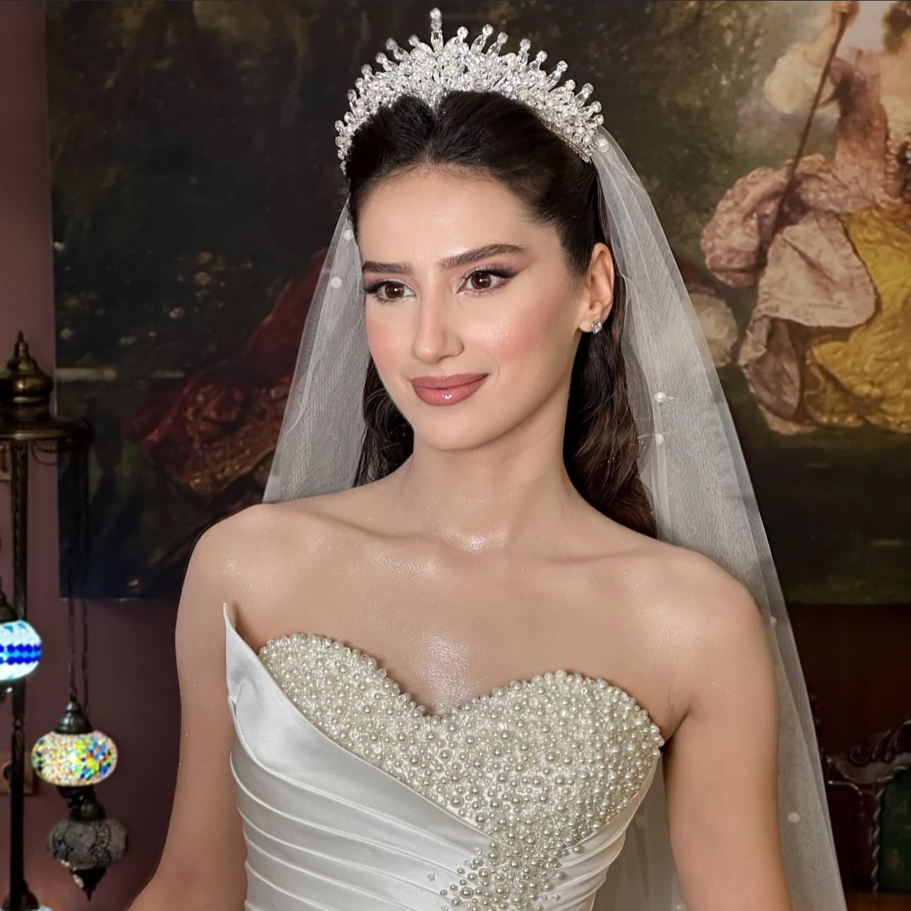 N-1002 İNCİLİ GELİN TACI