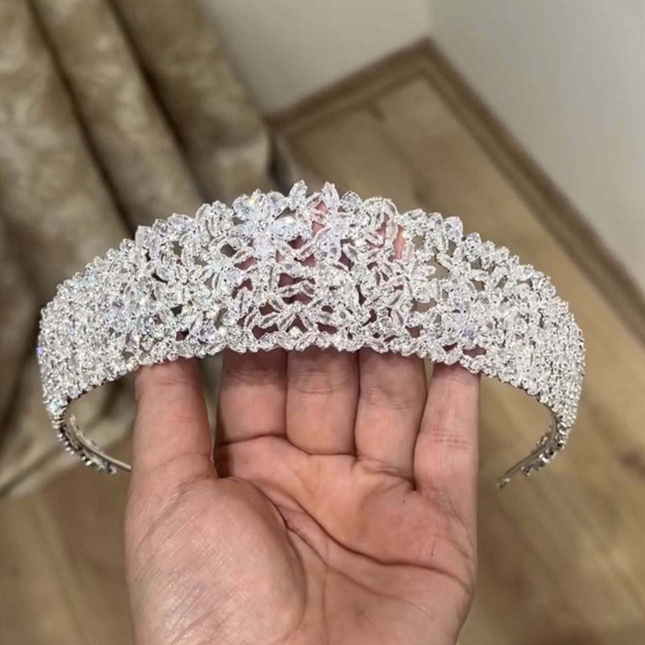 N-0124 ZİRKON GELİN TACI