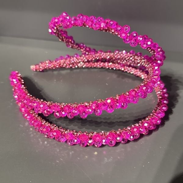 N-0303 TASARIM FUŞYA PEMBE TAÇ