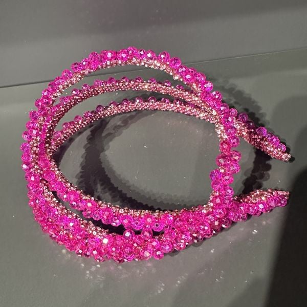 N-0303 TASARIM FUŞYA PEMBE TAÇ