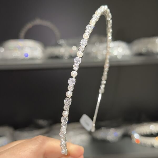 T-4254 ZİRKON İNCİLİ SAÇ AKSESUARI