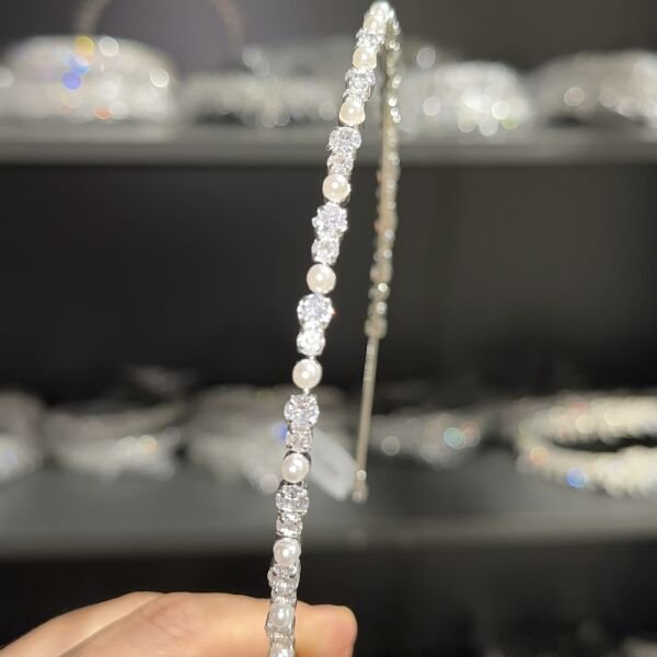 T-4254 ZİRKON İNCİLİ SAÇ AKSESUARI